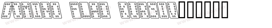 Domino flad kursiv字体转换